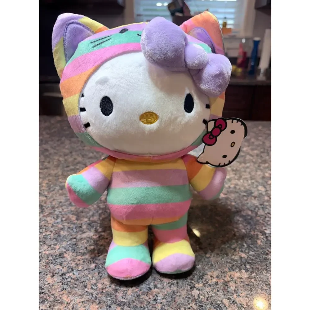Hello Kitty Pastel Striped Cat Costume Plush - Picture 1 of 16